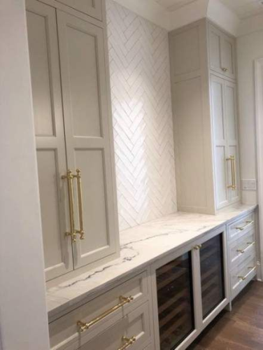 Coffee Bar, Wine Bar, Butler's Pantry, Cabinet Painting Remodel