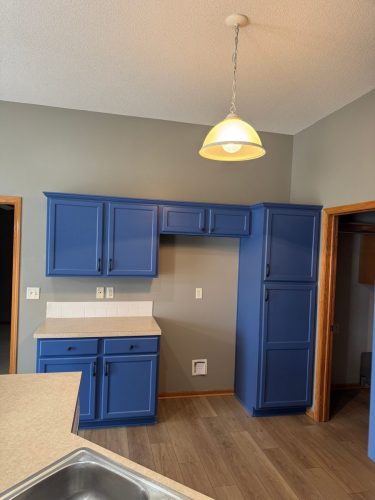 Blue Cabinet Painting